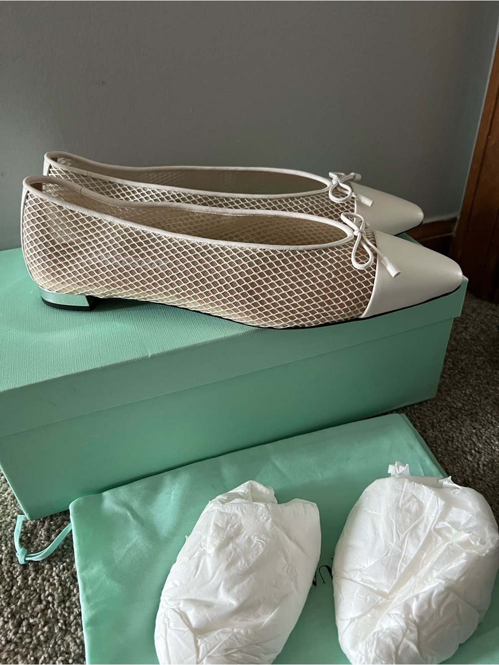 Aquazzura Gioia Mesh Flats - Picture 7 of 16